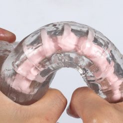 Alternative view of Dương vật giả trong suốt có khớp tùy chỉnh hình dạng cong thẳng