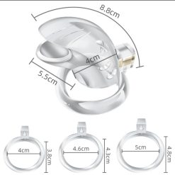 Alternative view of Khóa dương vật trong suốt bằng nhựa PVC cao cấp