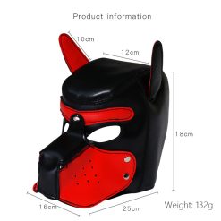 Mặt nạ chó BDSM full da cao cấp - Ảnh 4