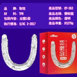 Dương vật giả trong suốt 2 đầu Funny Home