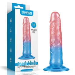 Dương vật giả silicon cao cấp Lovetoy 7” Dazzle Studs