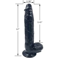 Dương vật giả Juai size khủng 30cm (màu đen) - Ảnh 5