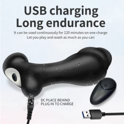 Plug rung 10 chế độ massage và kích thích tuyến tiền liệt mạnh mẽ King Prostate Massage (mẫu mới) - Ảnh 6
