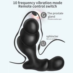 Plug rung 10 chế độ massage và kích thích tuyến tiền liệt mạnh mẽ King Prostate Massage (mẫu mới) - Ảnh 3