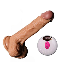 Dương vật thụt rung sưởi ấm nhiều chế độ điều khiển từ xa Yeain Real Dildo