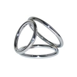 Vòng đeo dương vật inox 3 trong 1 cực tiện lợi