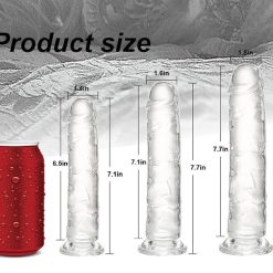 Dương vật giả silicon trong suốt có 3 size tùy chọn - Ảnh 8