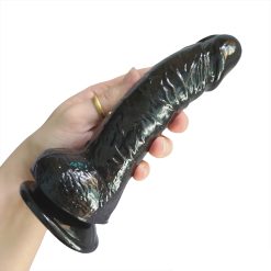 Alternative view of Dương vật giả cong tăng khoái cảm 18cm màu đen