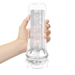 Cốc thủ dâm silicon trong suốt tạo hình đèn pin