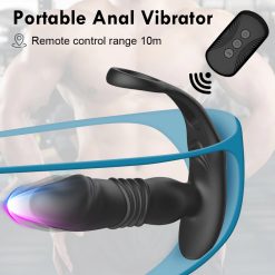 Plug massage tuyến tiền liệt rung thụt nhiều chế độ kiêm vòng đeo tiện lợi - Ảnh 5