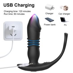 Plug massage tuyến tiền liệt rung thụt nhiều chế độ kiêm vòng đeo tiện lợi - Ảnh 10