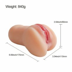 Alternative view of Âm đạo giả silicon nguyên khối trọng lượng 840 gram
