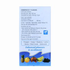 Alternative view of Thuốc cường dương Kamagra Oral Jelly 100mg Vol-1 Ajanta 7 gói 7 vị chính hãng Ấn Độ