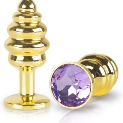 Phích cắm hậu môn inox mạ vàng cực chất