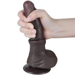Dương vật giả cao cấp Lovetoy Sliding-Skin Dual Layer 19.5cm màu đen - Ảnh 10