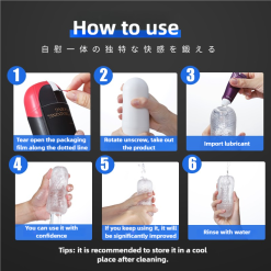 Cốc thủ dâm trong suốt 2 đầu cao cấp chính hãng Roselex - Ảnh 8