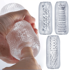 Alternative view of Cốc thủ dâm trong suốt 2 đầu cao cấp chính hãng Roselex