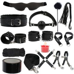 Bộ đồ chơi BDSM cao cấp có kèm nến và băng keo