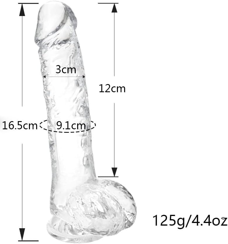 Dương vật giả silicon trong suốt size nhỏ 17cm - Ảnh 6