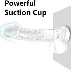 Dương vật giả silicon trong suốt size nhỏ 17cm - Ảnh 3