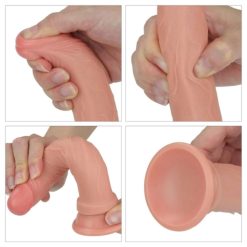 Dương vật giả Lovetoy 7" Dual Layered Silicone Nature Cock - Ảnh 3